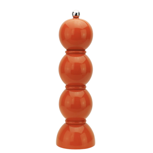 Nutmeg Orange Bobbin Salt or Pepper Mill