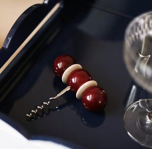 Cherry & Cappuccino Bobbin Corkscrew