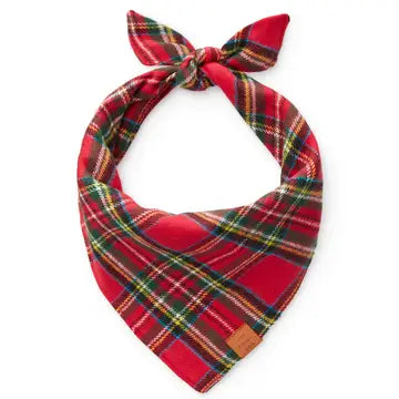 Tartan Plaid Flannel Holiday Dog Bandana