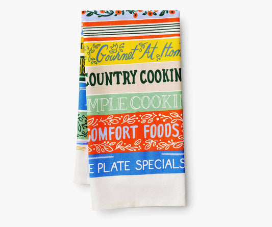 Rifle Paper Co. Cookbooks Tea Towel