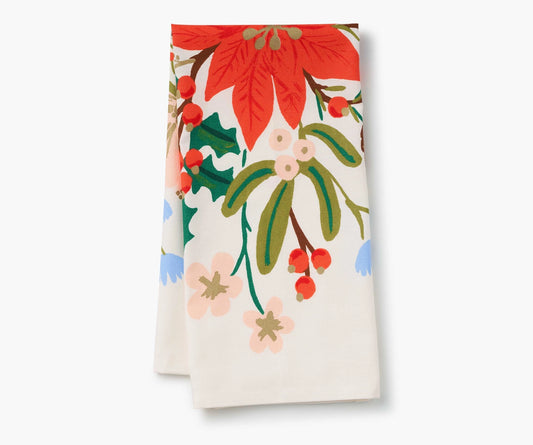 Rifle Paper Co. Holiday Bouquet Tea Towel