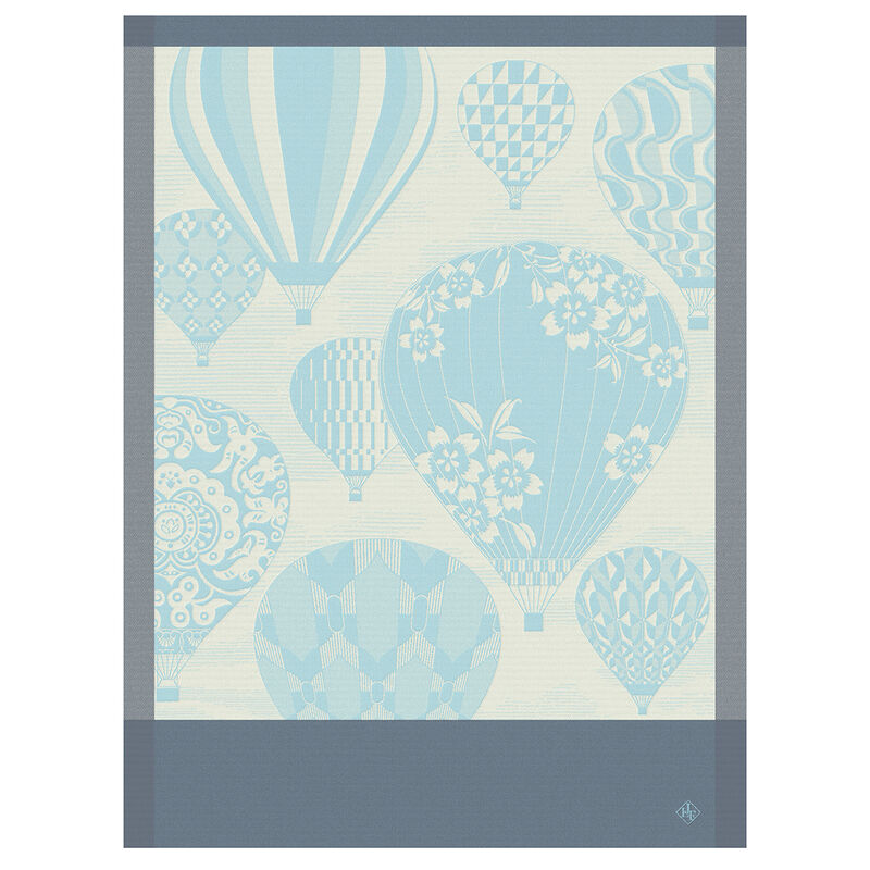 Le Jacquard Jardin Cappadoce Blue Tea Towel
