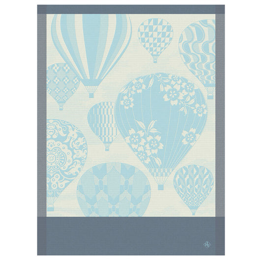 Le Jacquard Jardin Cappadoce Blue Tea Towel