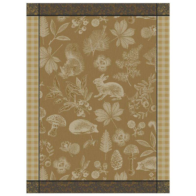 Le Jacquard Dans Les Bois Tableau Yellow Tea Towel