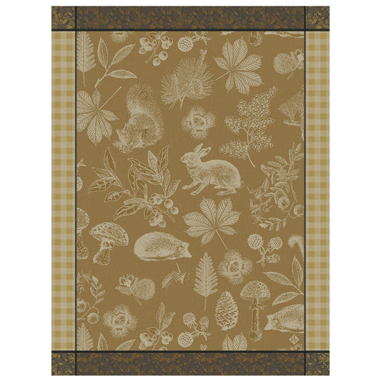 Le Jacquard Dans Les Bois Tableau Yellow Tea Towel