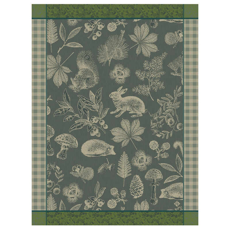 Le Jacquard Dans Les Bois Tableau Green Tea Towel