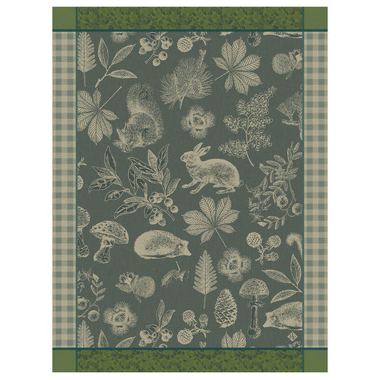 Le Jacquard Dans Les Bois Tableau Green Tea Towel
