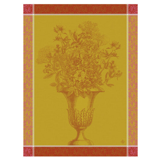 Le Jacquard Floraison Uni Pink Tea Towel