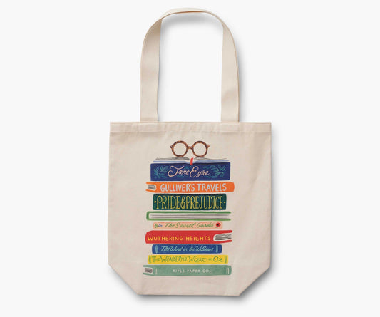 Rifle Paper Co. Book Club Canvas Tote Bag