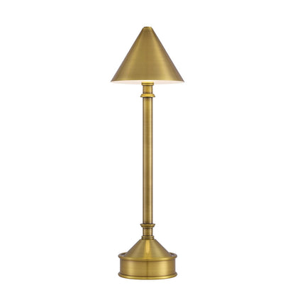 Traipse Brass Cordless Lamp