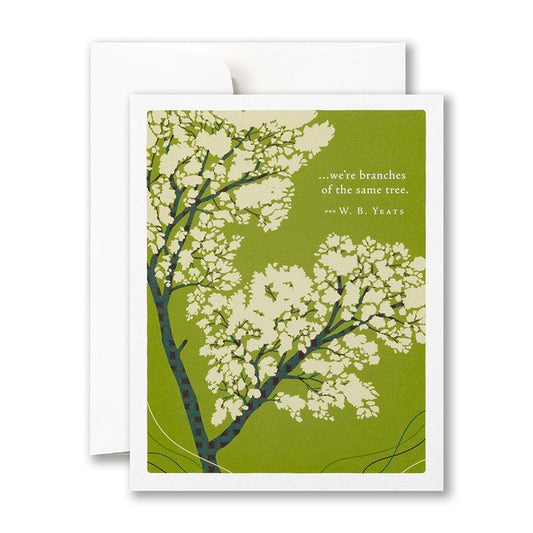 "We're branches of the same tree" Love Card