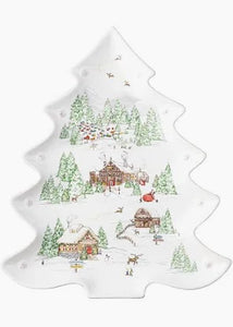 Berry & Thread North Pole 15" Tree Platter Tray, Juliska