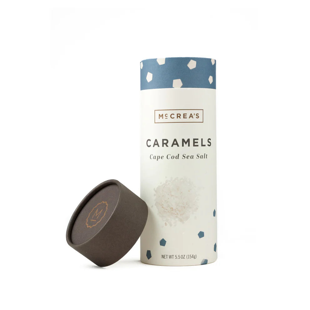 McCrea's Cape Cod Sea Salt Caramels 5.50z - Tall Tube