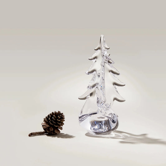 Simon Pearce Vermont Twist Evergreen Tree, Gift Boxed