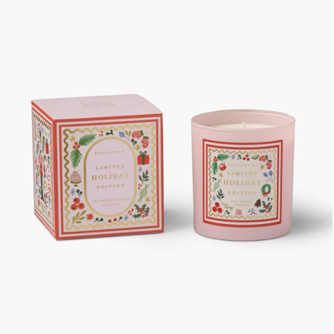 Rifle Paper Co. Holly Jolly Nutcracker Holiday 9 oz. Candle