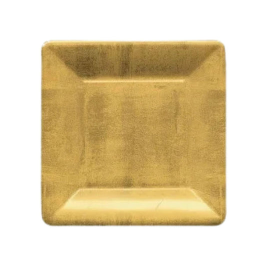 Gold Leaf Square Salad/Dessert Plates