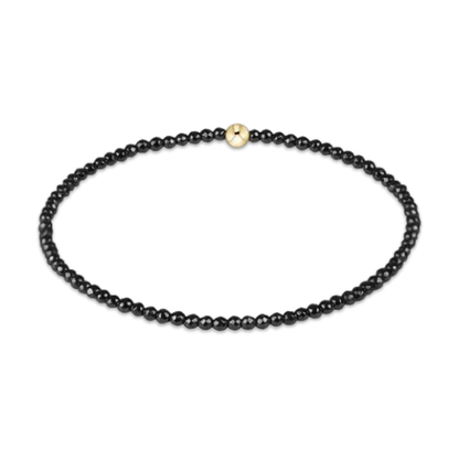 enewton EXTENDS Faceted Hematite 2mm Bead Bracelet