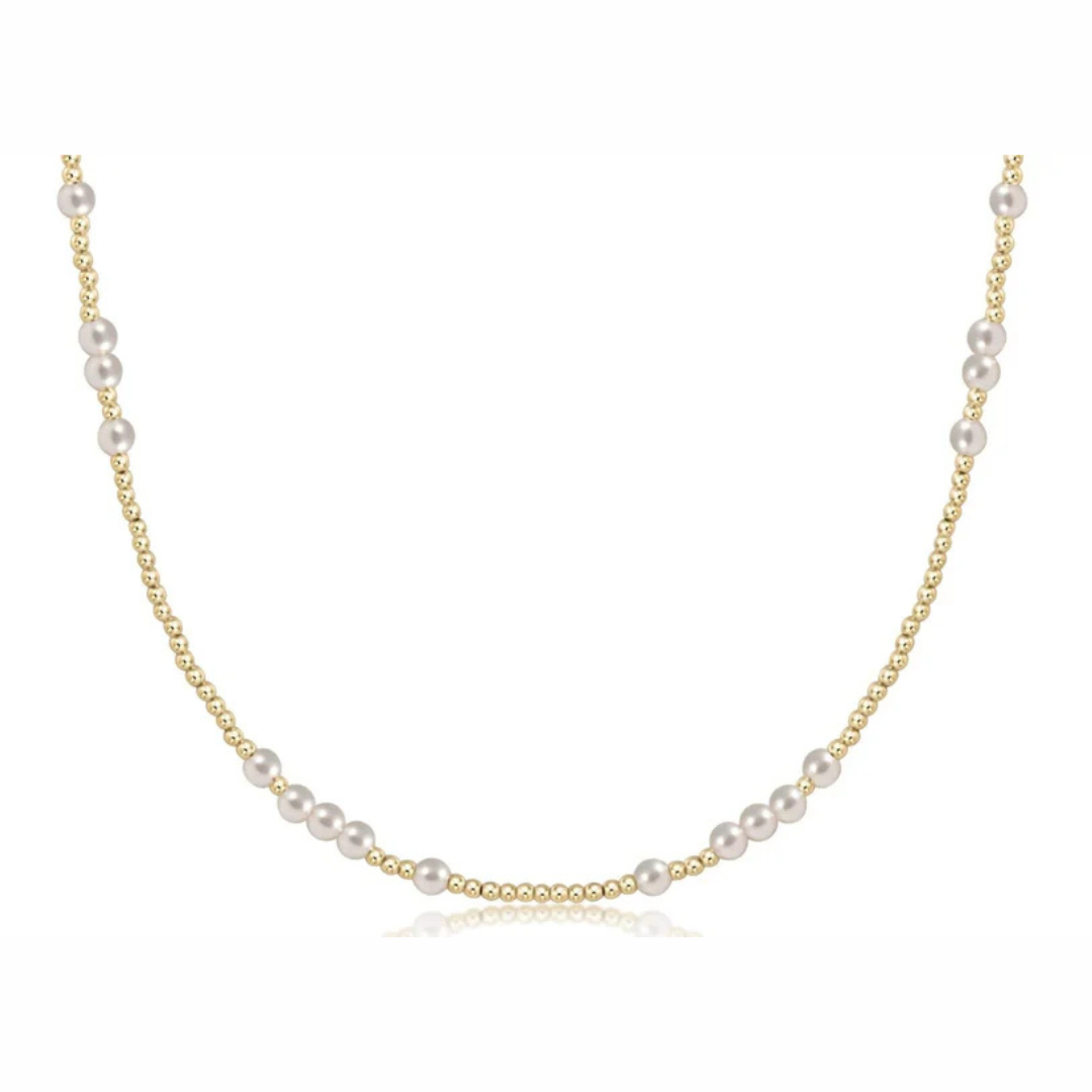 enewton 15" Choker Hope Unwritten 4mm Pearl Necklace