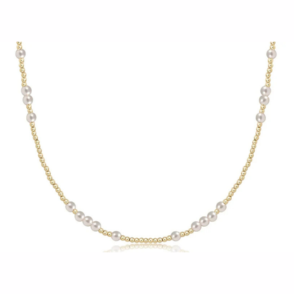 enewton 15" Choker Hope Unwritten 4mm Pearl Necklace