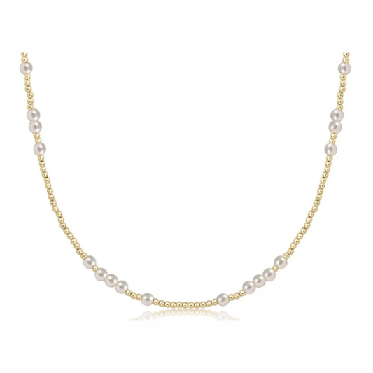 enewton 15" Choker Hope Unwritten 4mm Pearl Necklace