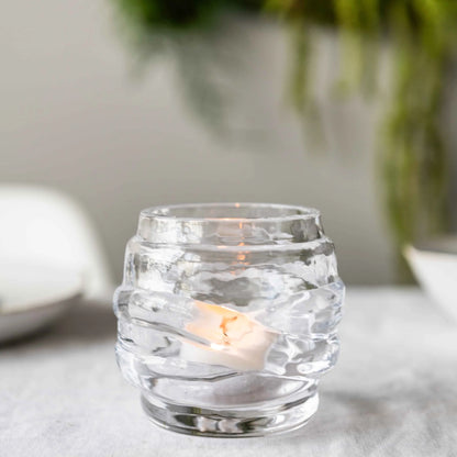 Simon Pearce Waterbury Tealight, Gift Boxed