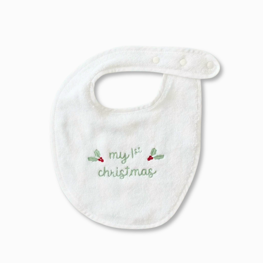 My First Christmas Baby Bib