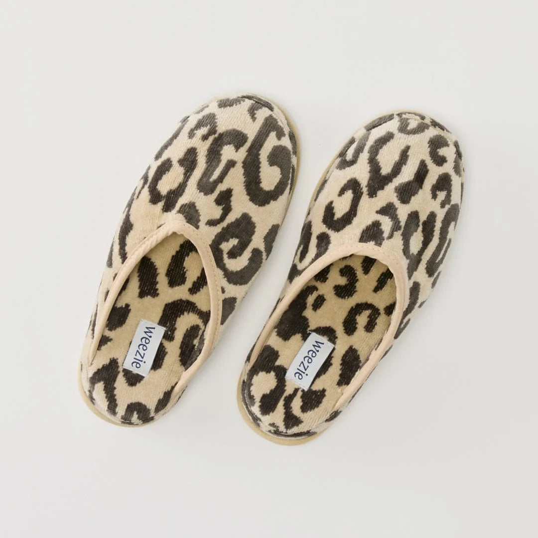 Leopard Terry Slippers