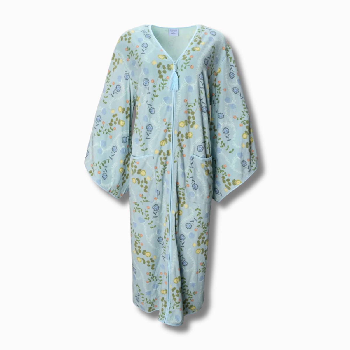 Teil Duncan Henley x Weezie Housecoat in Floating Vine