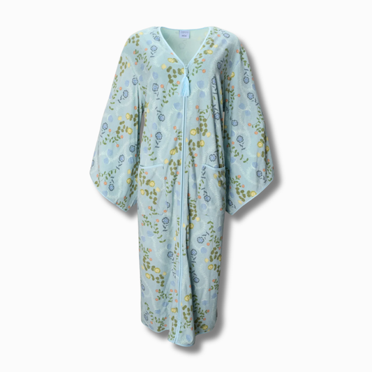 Teil Duncan Henley x Weezie Housecoat in Floating Vine