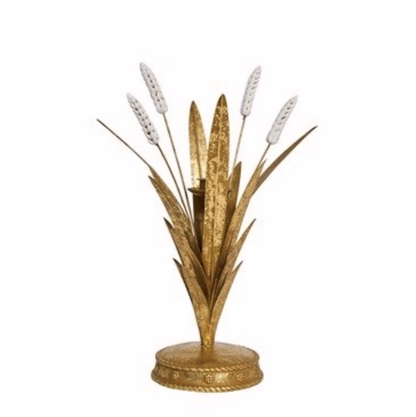 Juliska Forest Walk Gold Wheat Candlestick Holder