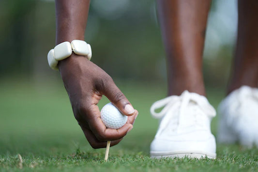 Hot Girl Pearls Chicklet Bracelet in White