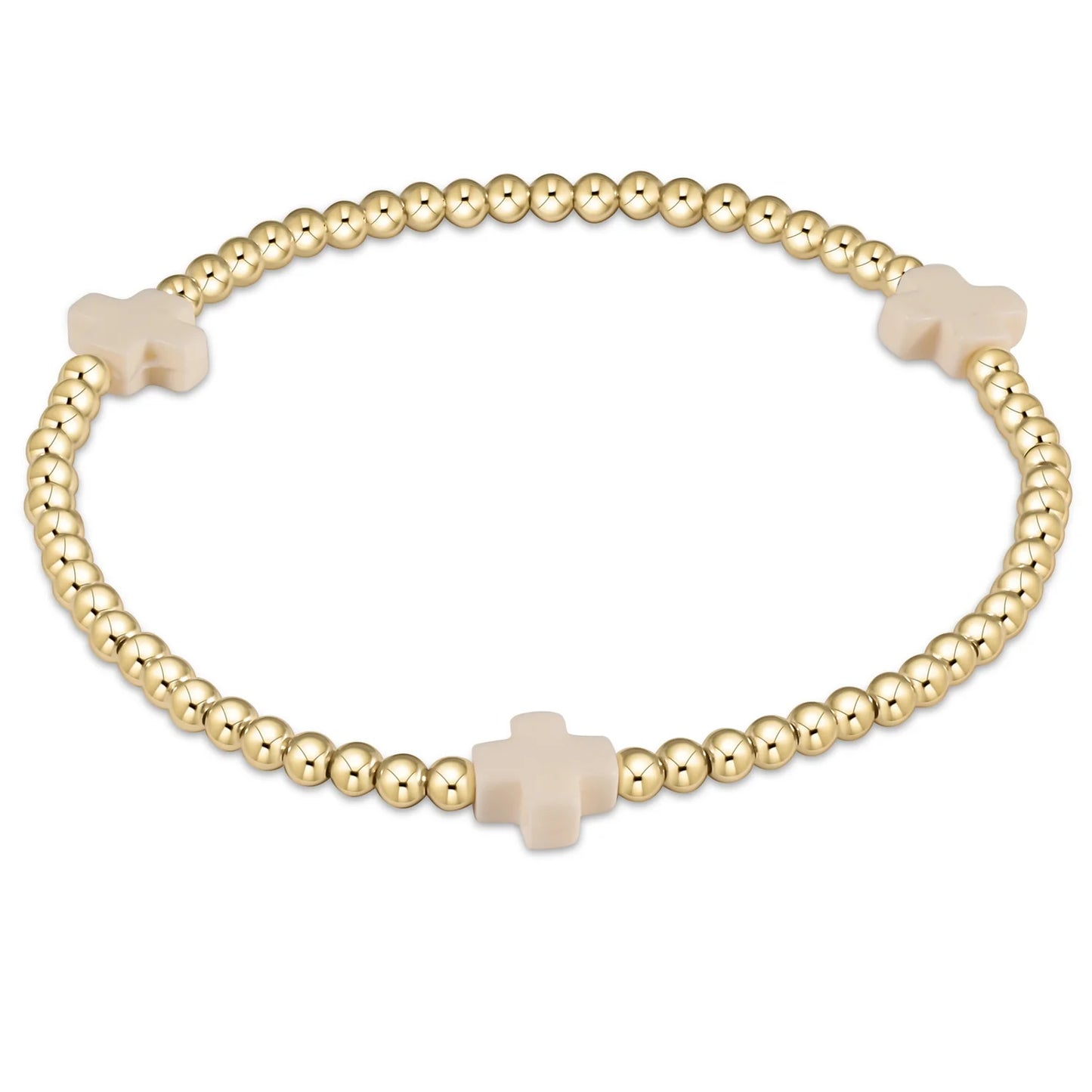 enewton Signature Color Cross 3mm Bracelet Gold