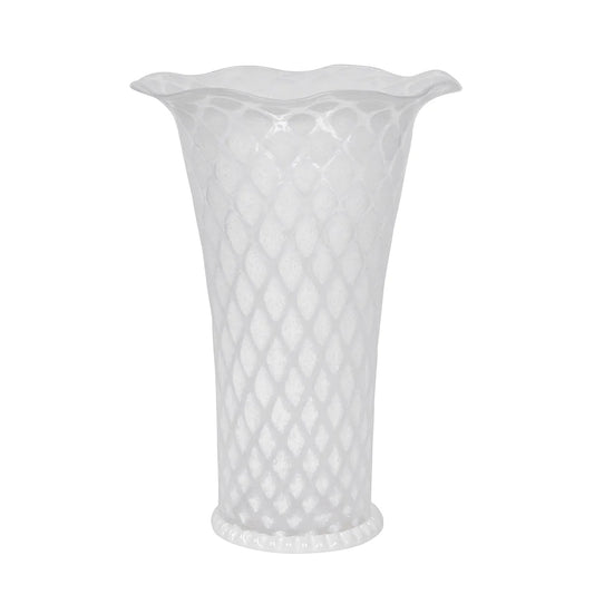 Juliska Trellis White 9" Flared Vase