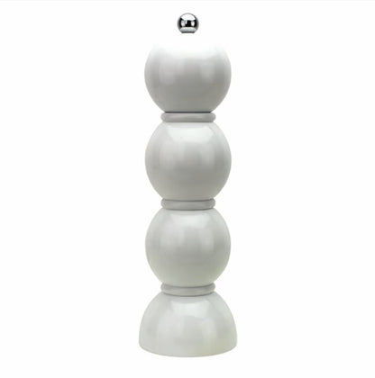 White Bobbin Salt or Pepper Mill