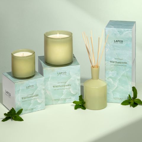 Wild Honeysuckle 15.5 oz. Signature Candle, LAFCO