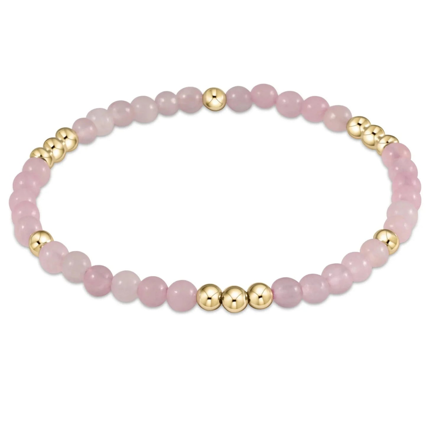 enewton Worthy 3mm Bead Bracelet - Pink Opal