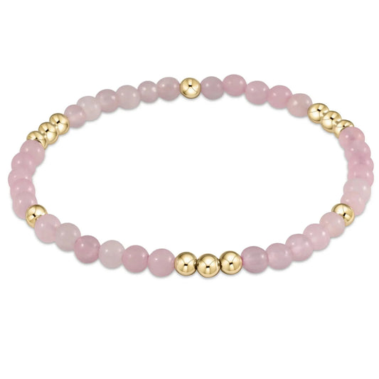 enewton Worthy 3mm Bead Bracelet - Pink Opal
