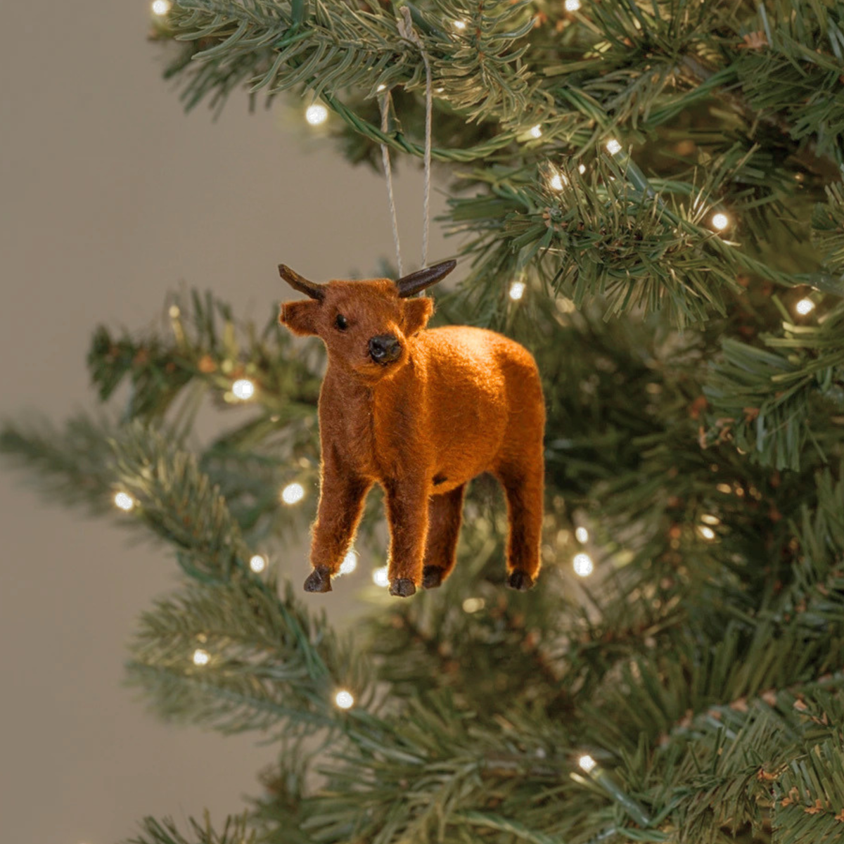 Brown Ox Ornament