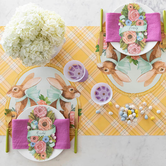 Yellow Plaid Runner, Hester & Cook