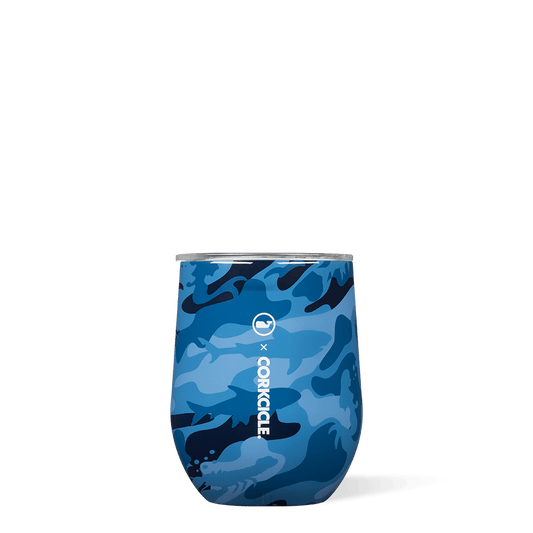 Corkcicle 12 oz Stemless Vineyard Vines - Blue Camo