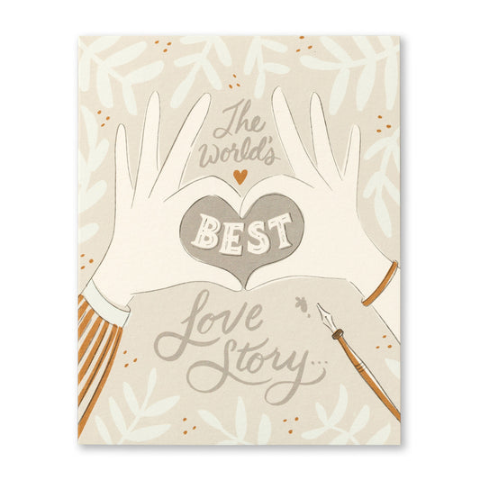 The World's Best Love Story wedding card - Love Muchly