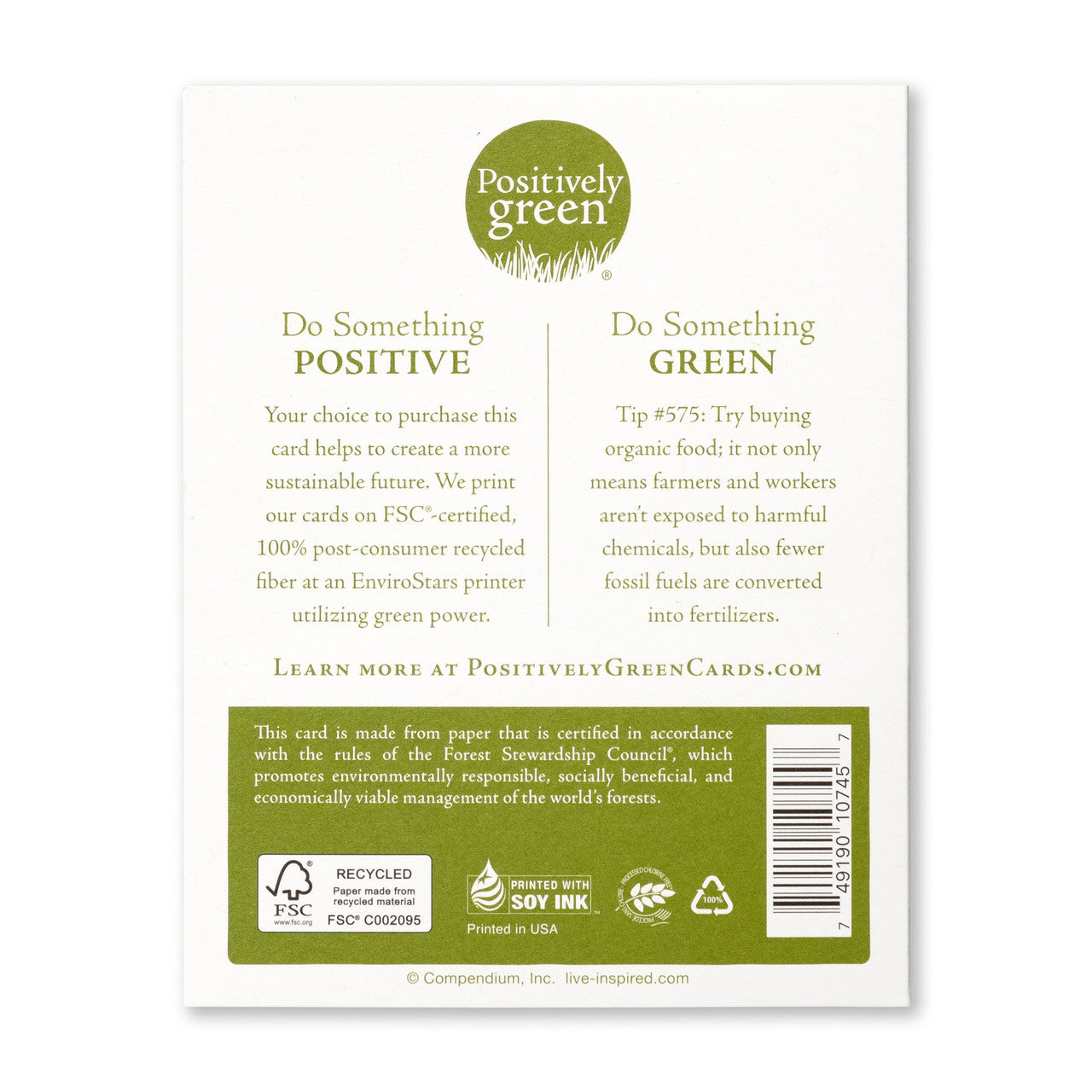 Yes, we must ever be friends - Positively Green card