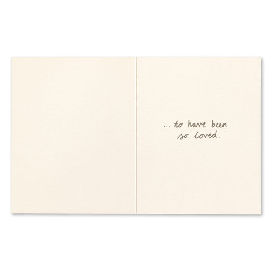 What a beautiful life sympathy card - Love Muchly