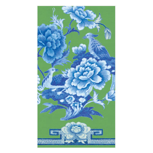 Green and Blue Plate Guest Towel