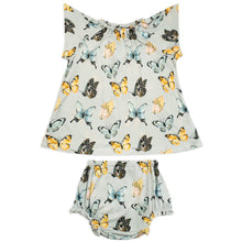 Load image into Gallery viewer, Milkbarn Butterfly Bamboo Dress &amp; Bloomer Set 3-6 Month