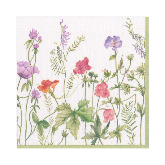 French Floral Paper Luncheon Napkins