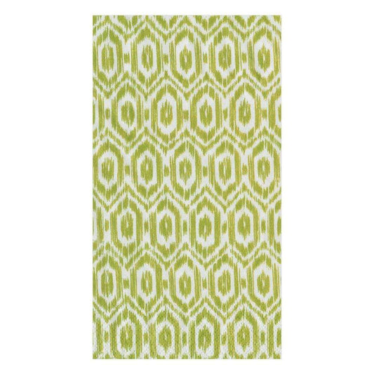 Amala Ikat Paper Guest Towel Napkins in Green