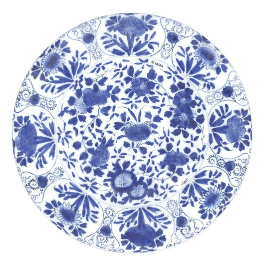 Paper Dinner Plates in Delft Blue