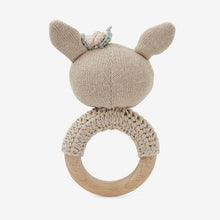Load image into Gallery viewer, Elegant Baby Fifi Fawn Wooden Baby Rattle