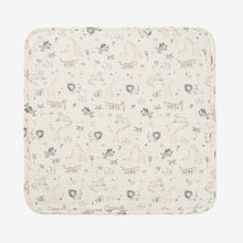 Load image into Gallery viewer, Elegant Baby Safari Print Organic Muslin Baby Security Blanket with Fur Back